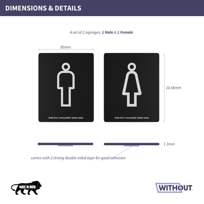TOILET SIGNAGE